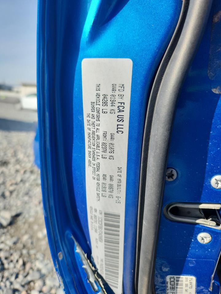 2015 Dodge Dart Sxt VIN: 1C3CDFBB1FD420858 Lot: 91384855