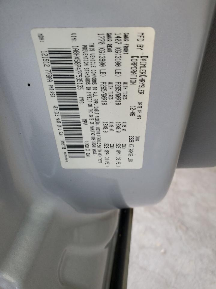 2007 Chrysler Aspen Limited VIN: 1A8HX58P47F535135 Lot: 92243145