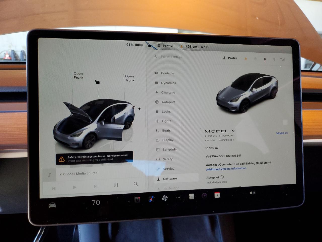 2025 Tesla Model Y VIN: 7SAYGDEEXSF296341 Lot: 91134115