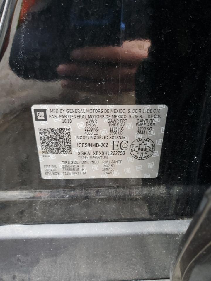 2019 GMC Terrain Denali VIN: 3GKALXEXXKL222758 Lot: 92569775