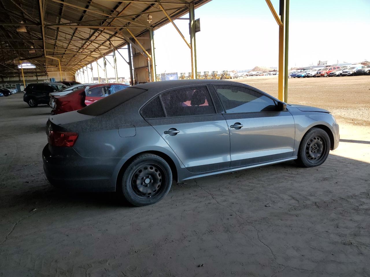 2014 Volkswagen Jetta Base grey sedan gas 3VW2K7AJ1EM305561 photo #4