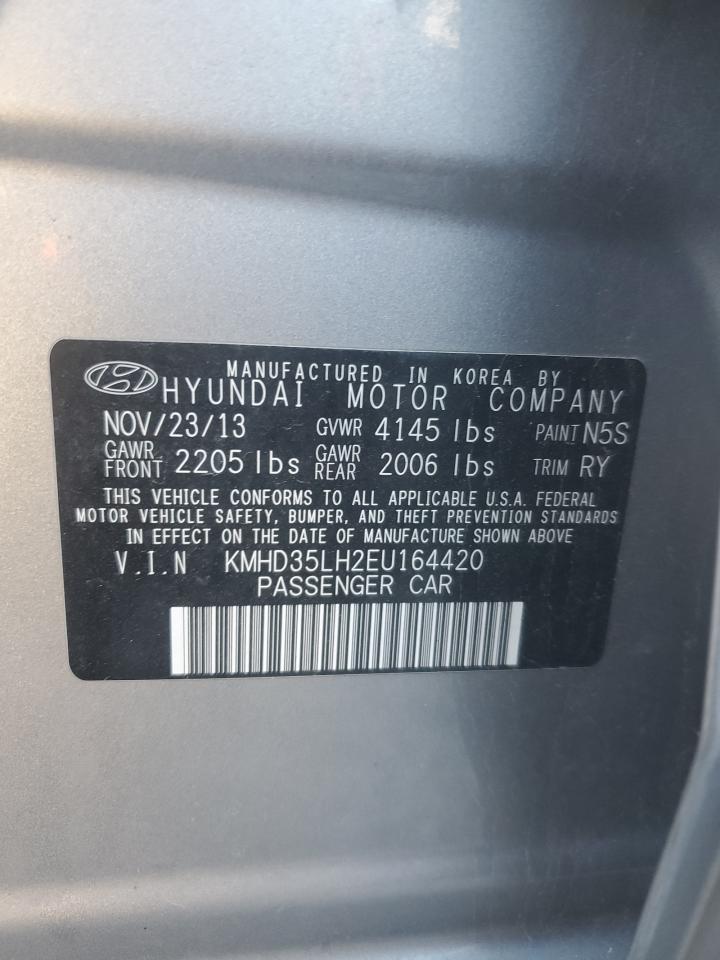 2014 Hyundai Elantra Gt VIN: KMHD35LH2EU164420 Lot: 91573605