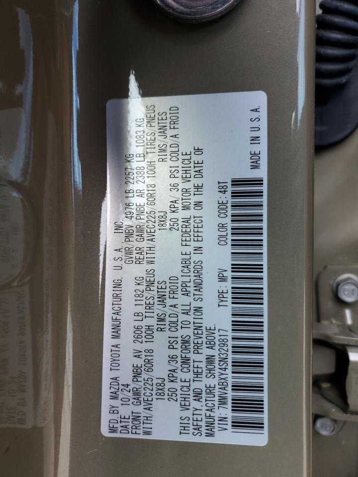 2025 Mazda Cx-50 Base VIN: 7MMVABXY4SN329817 Lot: 92083155