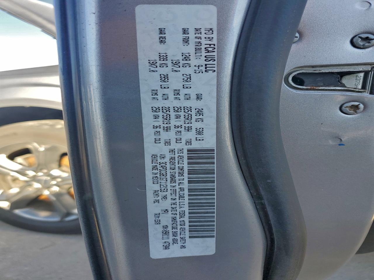 2016 Dodge Journey Crossroad VIN: 3C4PDCGB1GT112153 Lot: 92117335