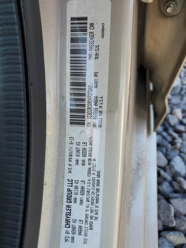 2013 Chrysler 200 Limited VIN: 1C3CCBCG9DN737302 Lot: 91101195