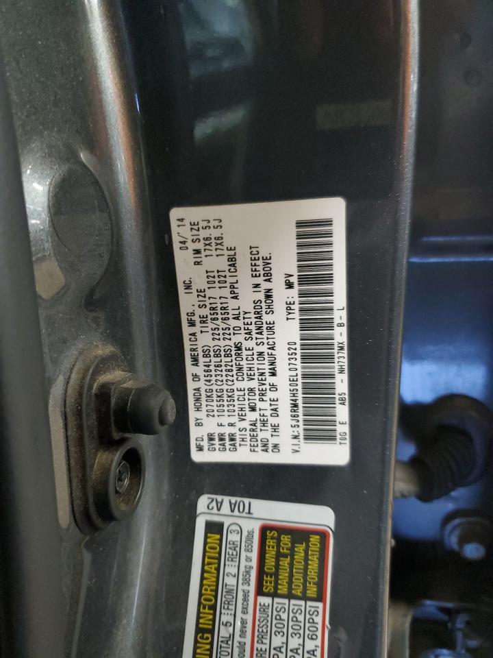 2014 Honda Cr-V Ex VIN: 5J6RM4H50EL073520 Lot: 92526875