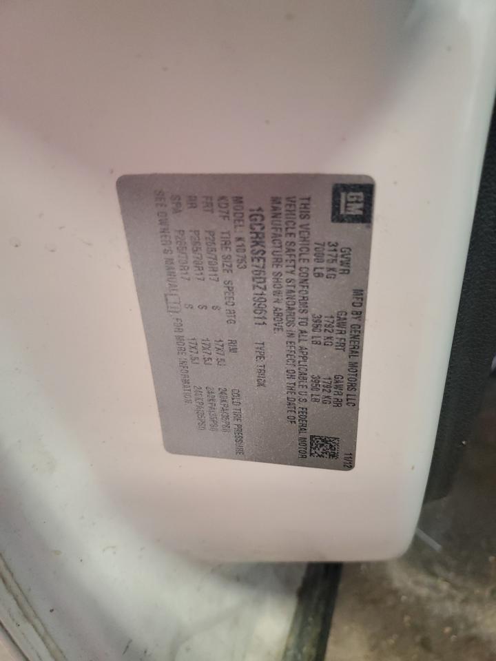 2012 Chevrolet Silverado K1500 Lt VIN: 1GCRKSE72CZ223403 Lot: 92943845