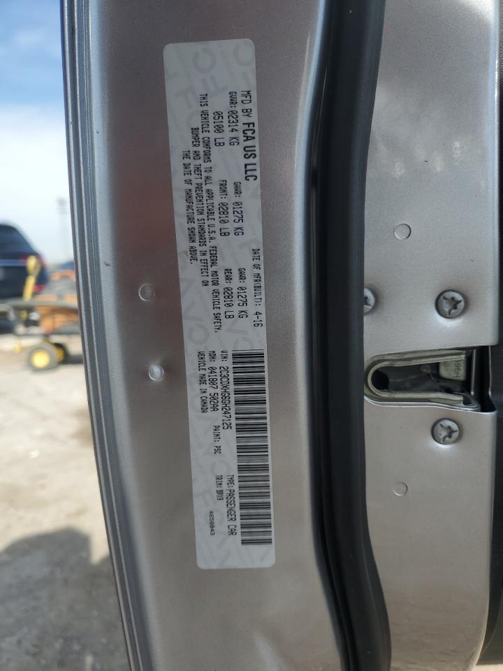 2016 Dodge Charger Sxt VIN: 2C3CDXHG6GH247125 Lot: 90747495