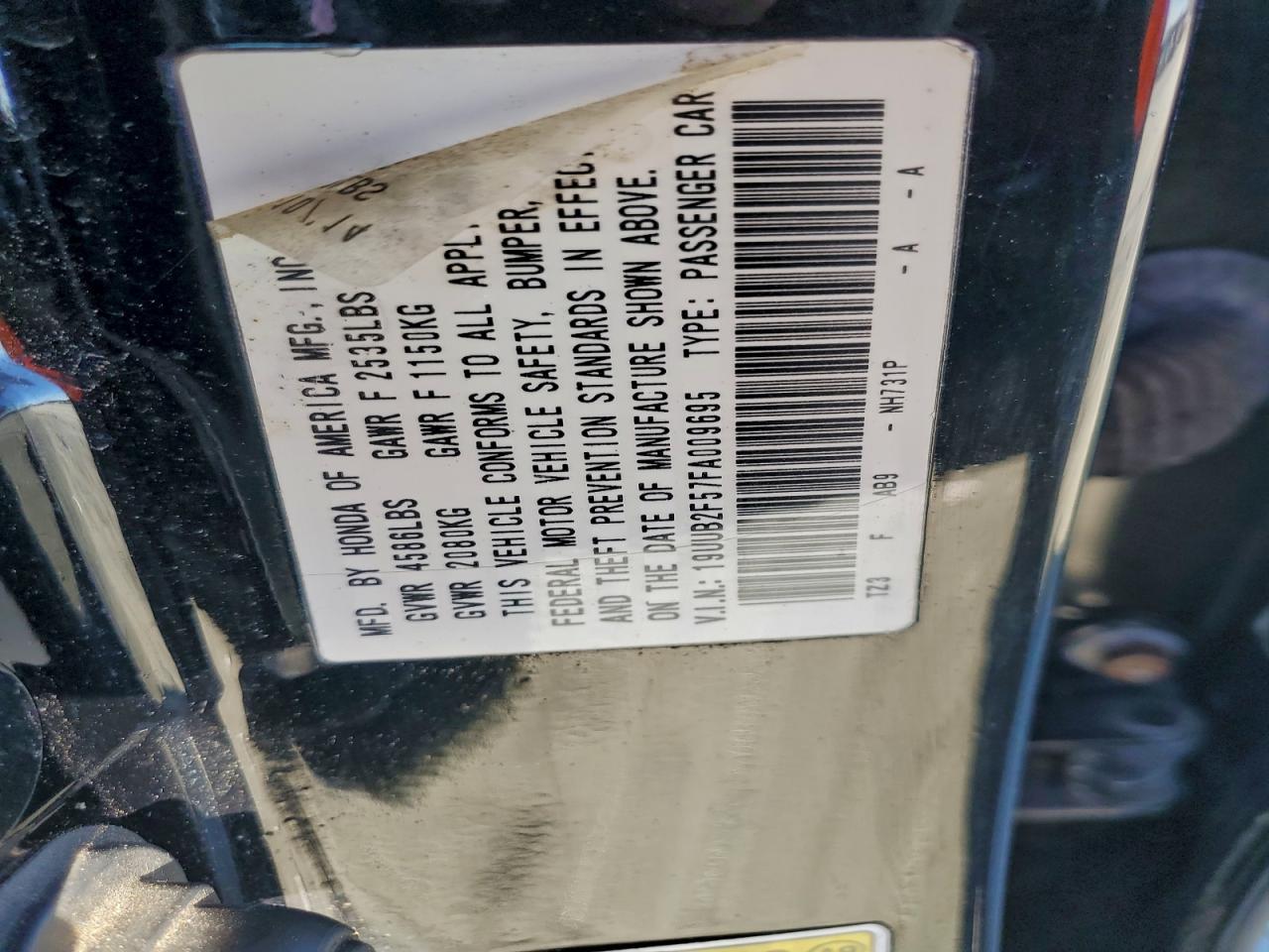 2015 Acura Tlx Tech VIN: 19UUB2F57FA009695 Lot: 94936885