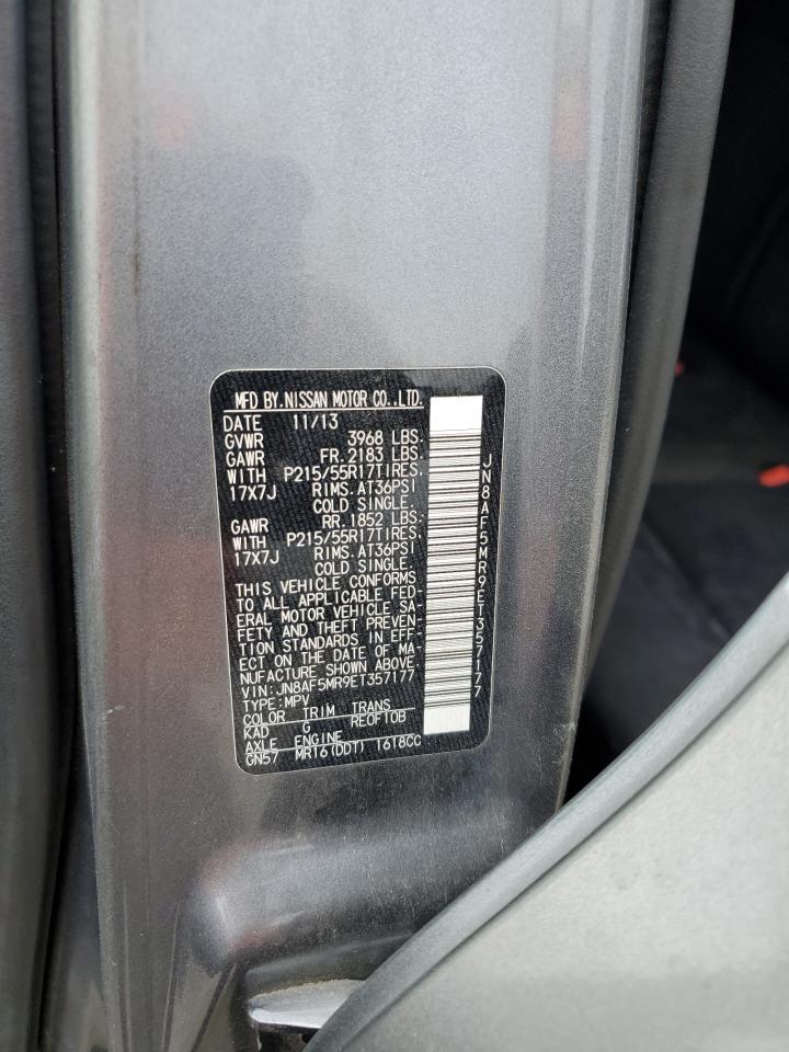 2014 Nissan Juke S VIN: JN8AF5MR9ET357177 Lot: 93497305