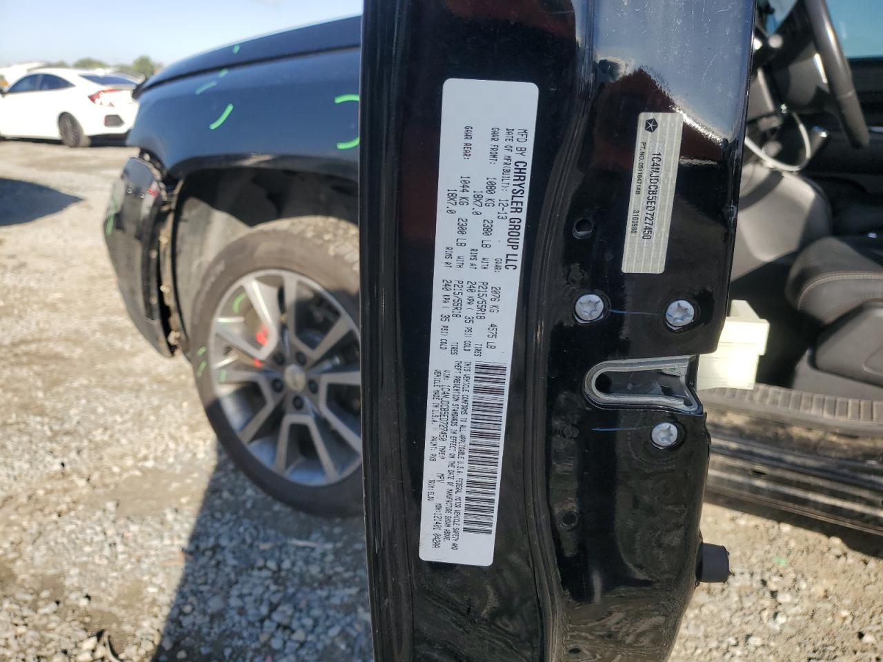 2014 Jeep Compass Limited VIN: 1C4NJDCB5ED727450 Lot: 93746565