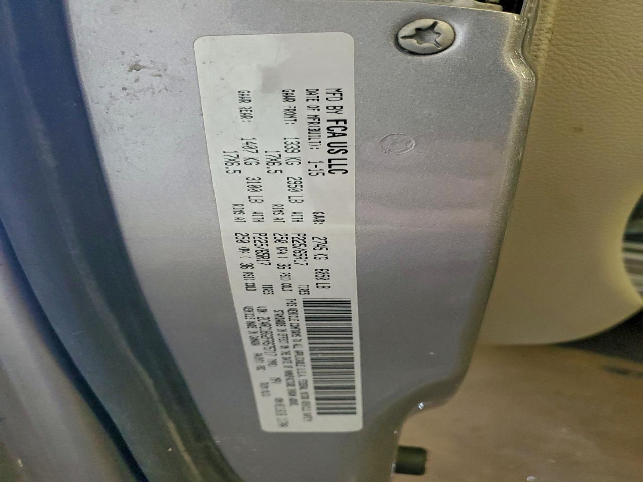 2015 Chrysler Town & Country Touring VIN: 2C4RC1BG2FR675717 Lot: 94107835