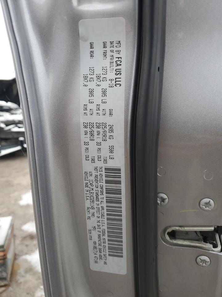 2019 Jeep Cherokee Latitude Plus VIN: 1C4PJMLB1KD291149 Lot: 91979725