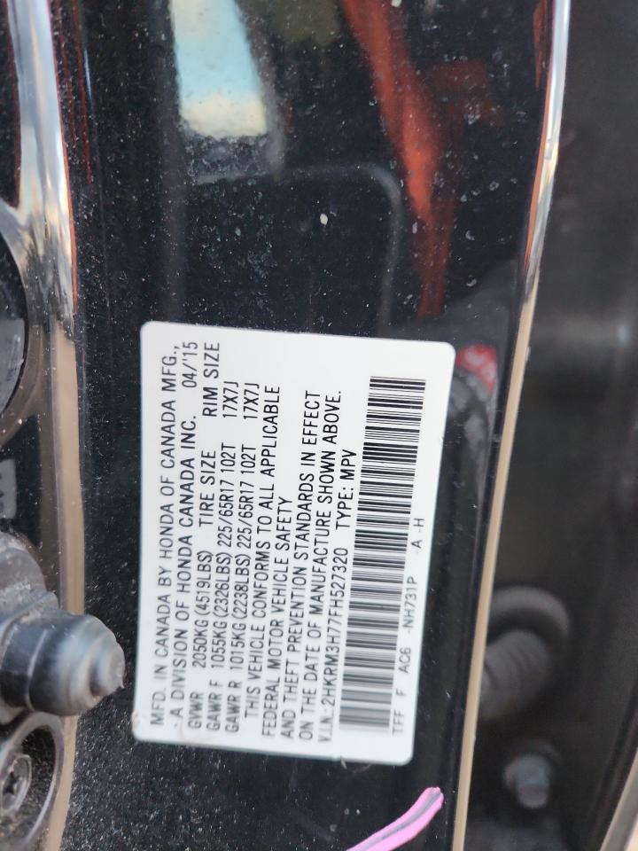 2015 Honda Cr-V Exl VIN: 2HKRM3H77FH527320 Lot: 91083745