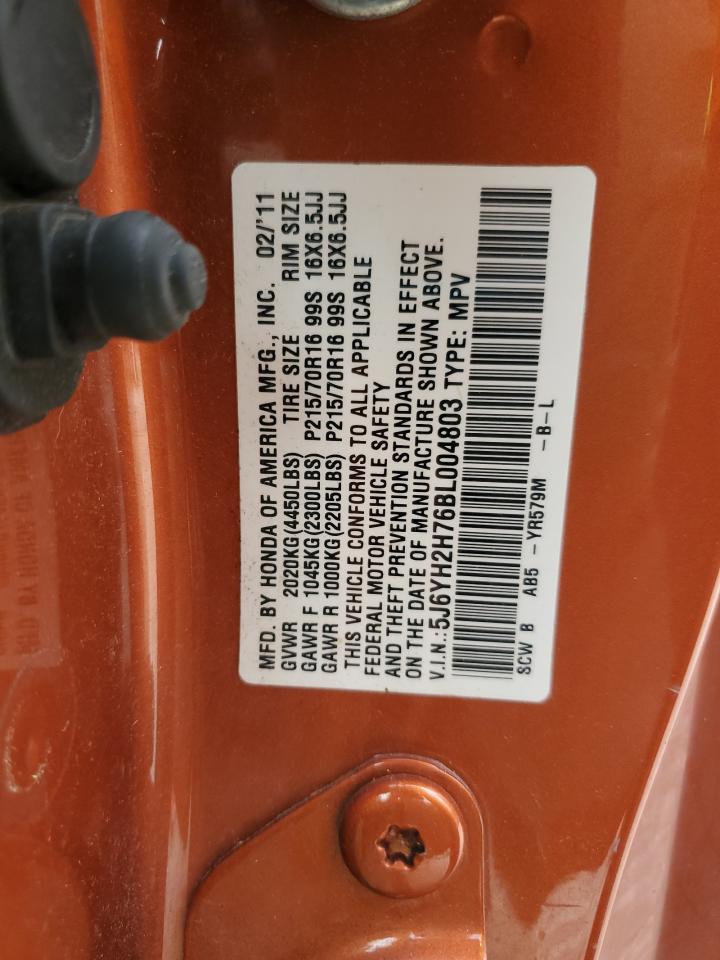 2011 Honda Element Ex VIN: 5J6YH2H76BL004803 Lot: 93207535