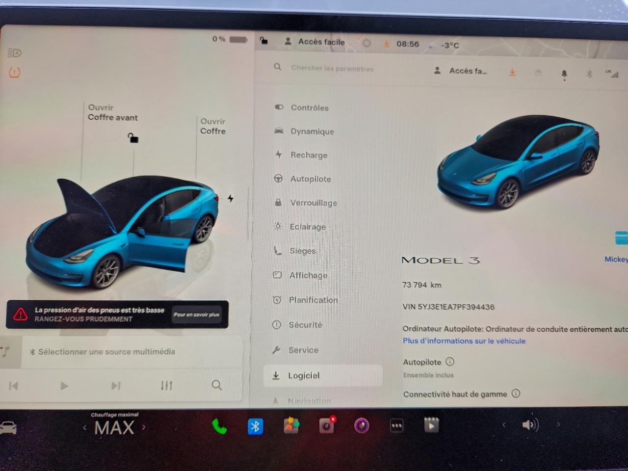 2023 Tesla Model 3 VIN: 5YJ3E1EA7PF394436 Lot: 93985855