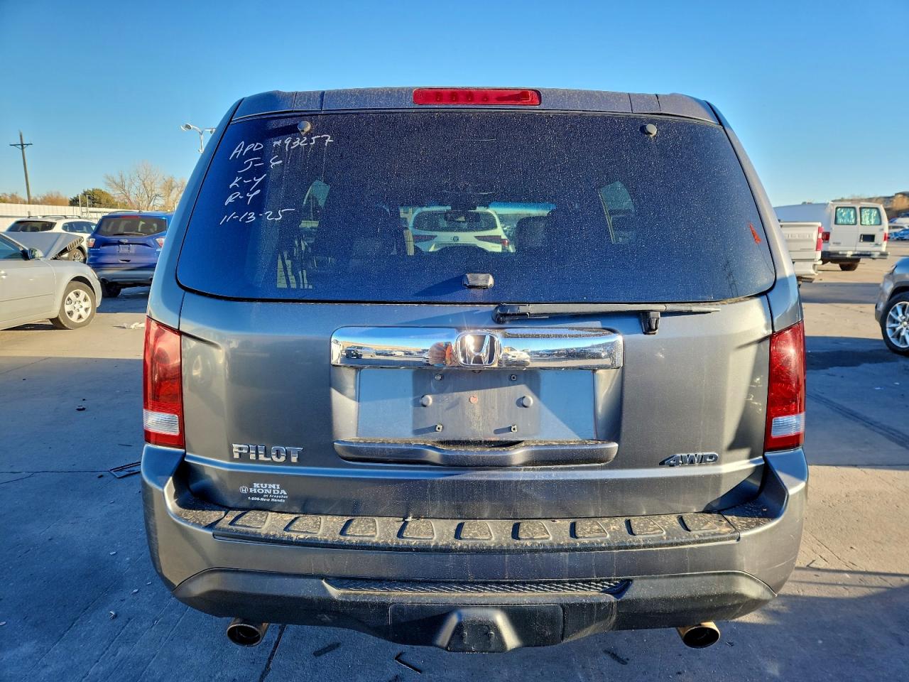 2012 Honda Pilot Exl VIN: 5FNYF4H51CB053238 Lot: 93259625