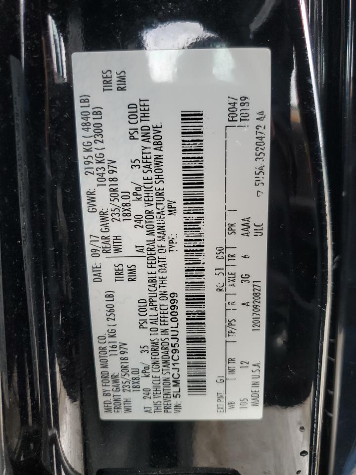 2018 Lincoln Mkc Premiere VIN: 5LMCJ1C95JUL00999 Lot: 90359615