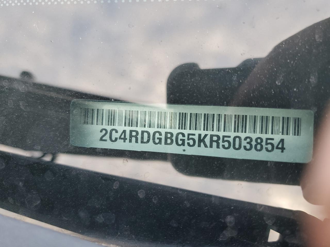 2019 Dodge Grand Caravan Se VIN: 2C4RDGBG5KR503854 Lot: 93861785