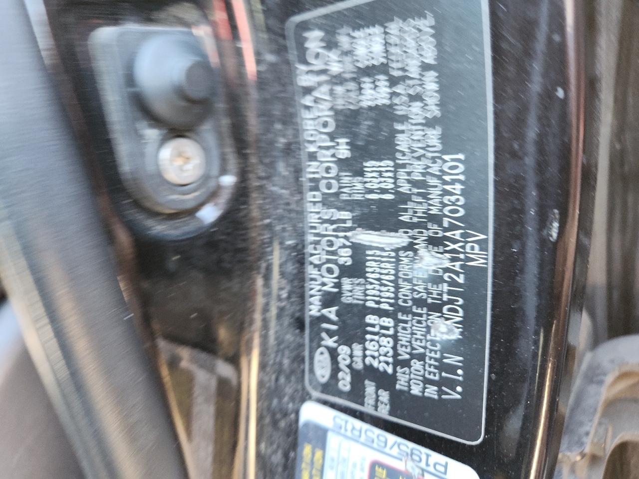 2010 Kia Soul VIN: KNDJT2A1XA7034101 Lot: 92845995