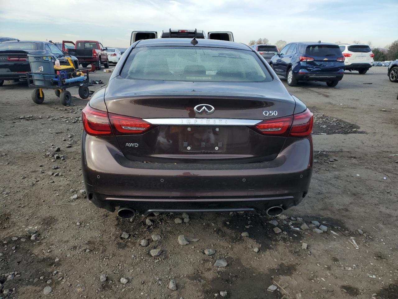 2019 Infiniti Q50 Luxe VIN: JN1EV7ARXKM557655 Lot: 91046015