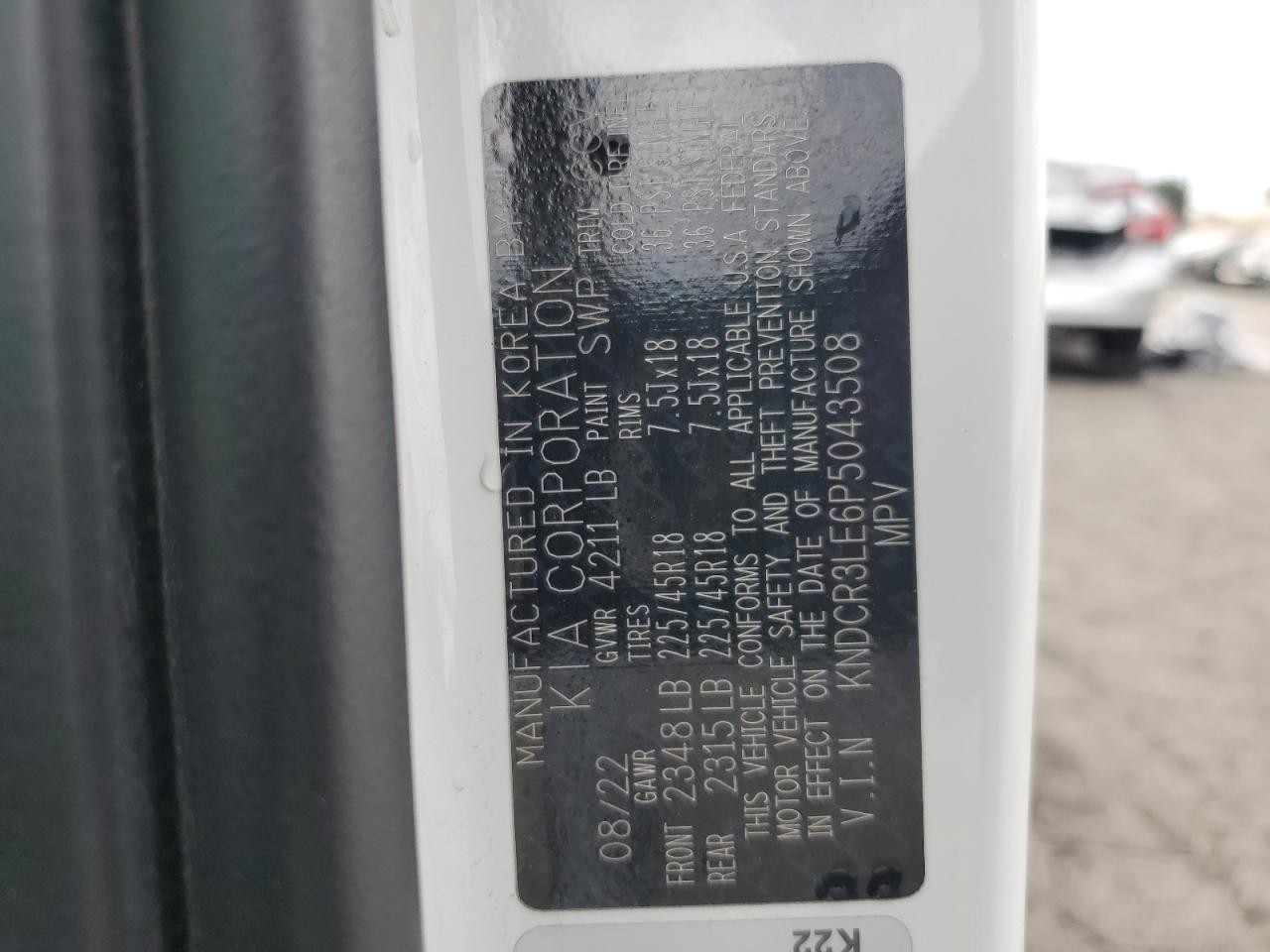 2023 Kia Niro Ex VIN: KNDCR3LE6P5043508 Lot: 92154635