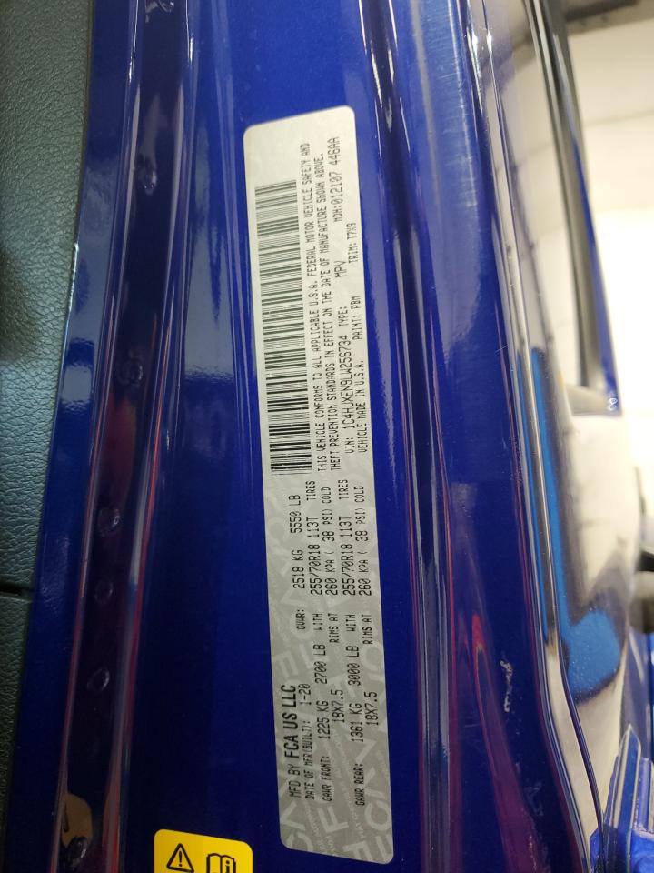 2020 Jeep Wrangler Unlimited Sahara VIN: 1C4HJXEN9LW256734 Lot: 92922665