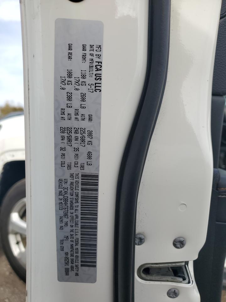 2017 Jeep Compass Latitude VIN: 3C4NJDBB4HT672067 Lot: 91120535