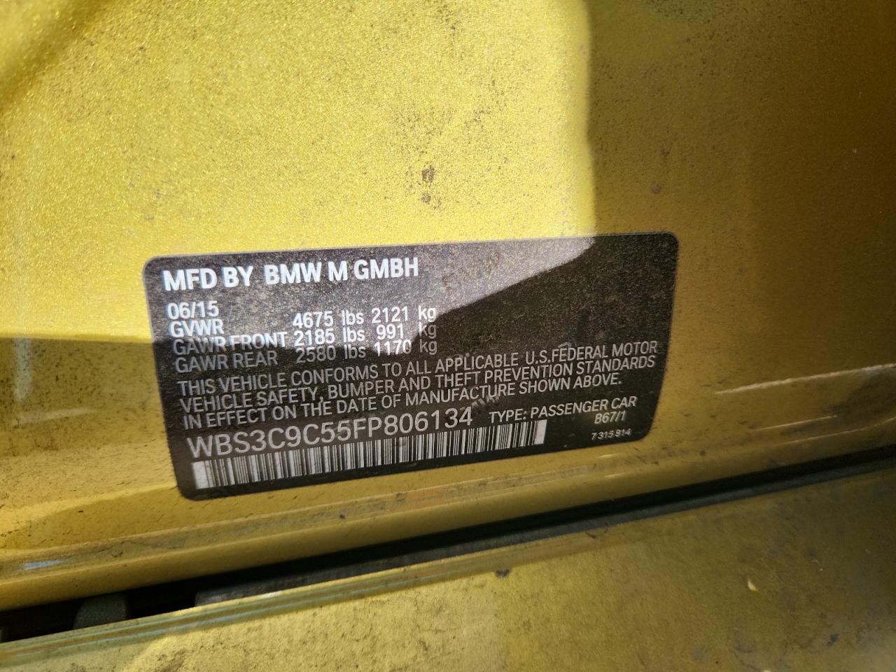 Фото: WBS3C9C55FP806134