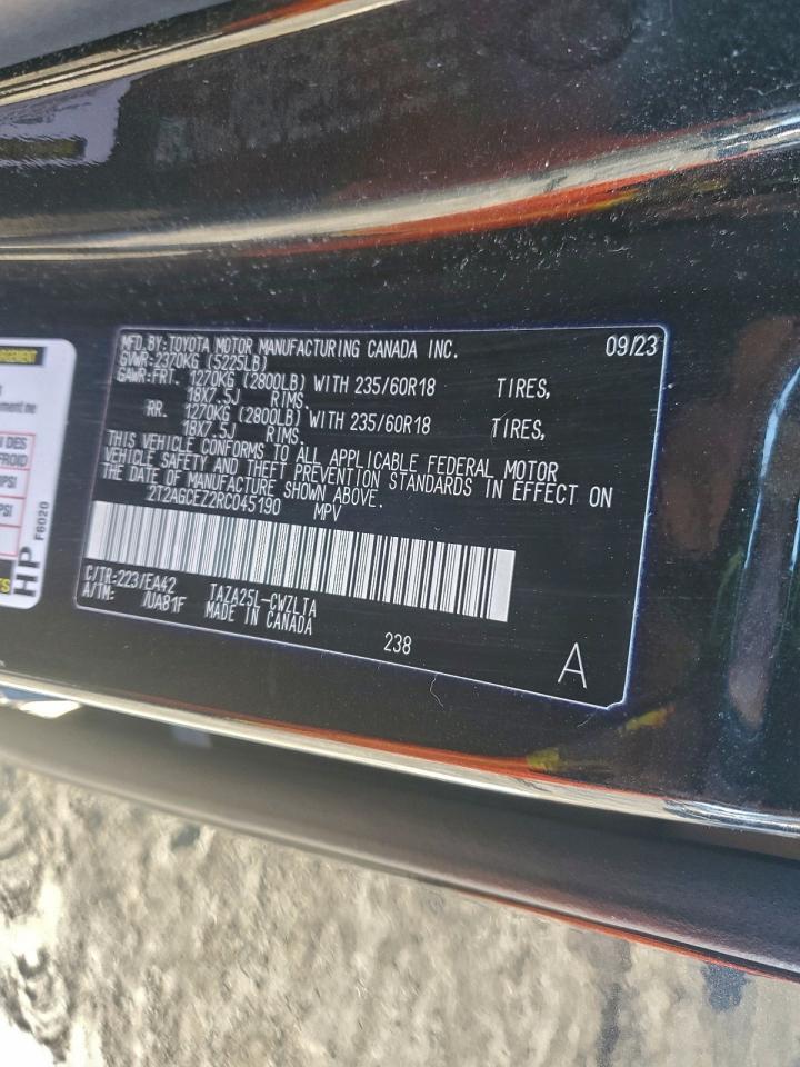 2024 Lexus Nx 350 Base VIN: 2T2AGCEZ2RC045190 Lot: 93990615