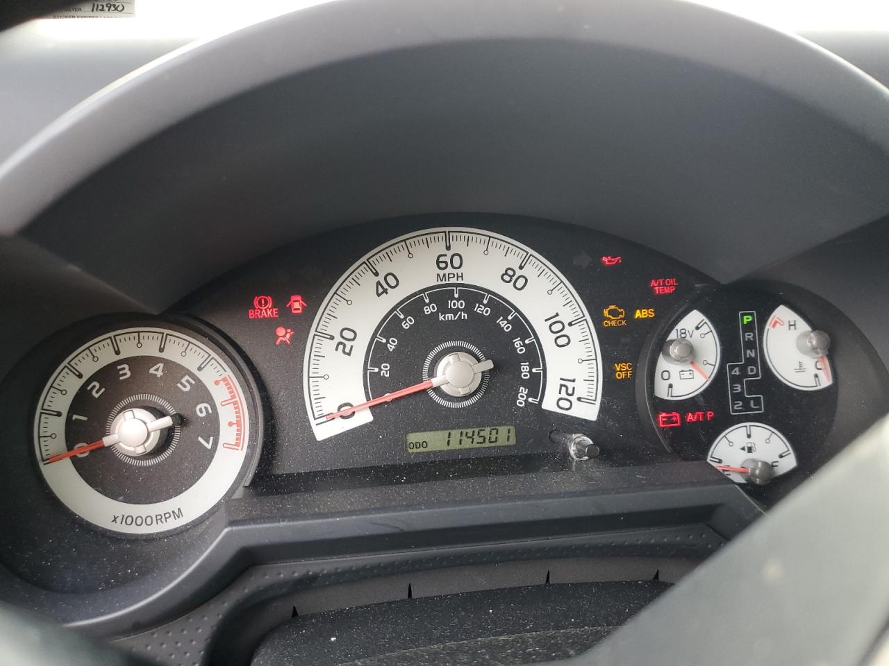 2007 Toyota Fj Cruiser VIN: JTEBU11F570012950 Lot: 93189485