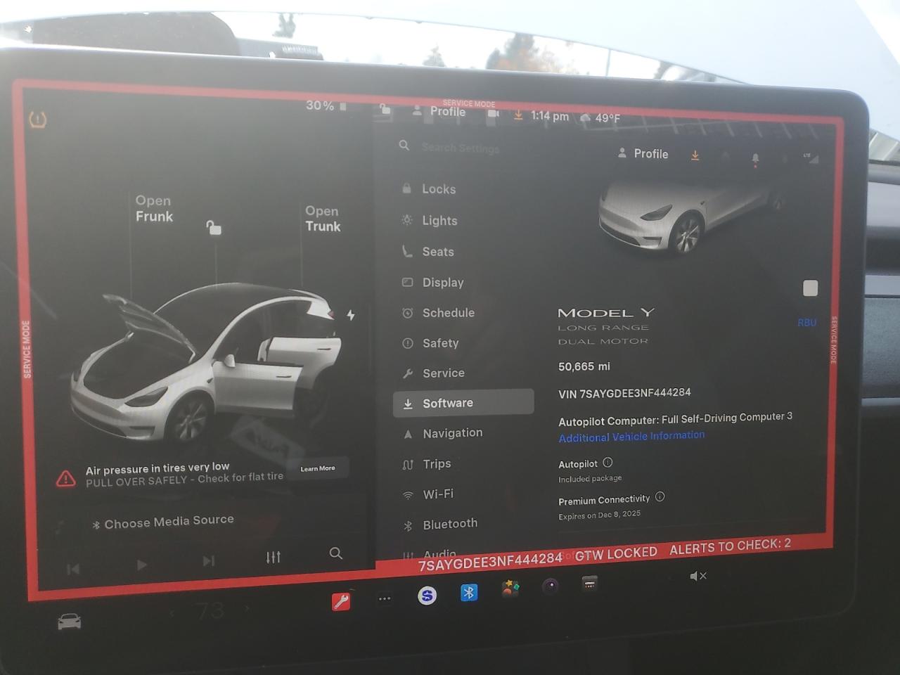 2022 Tesla Model Y VIN: 7SAYGDEE3NF444284 Lot: 92721865