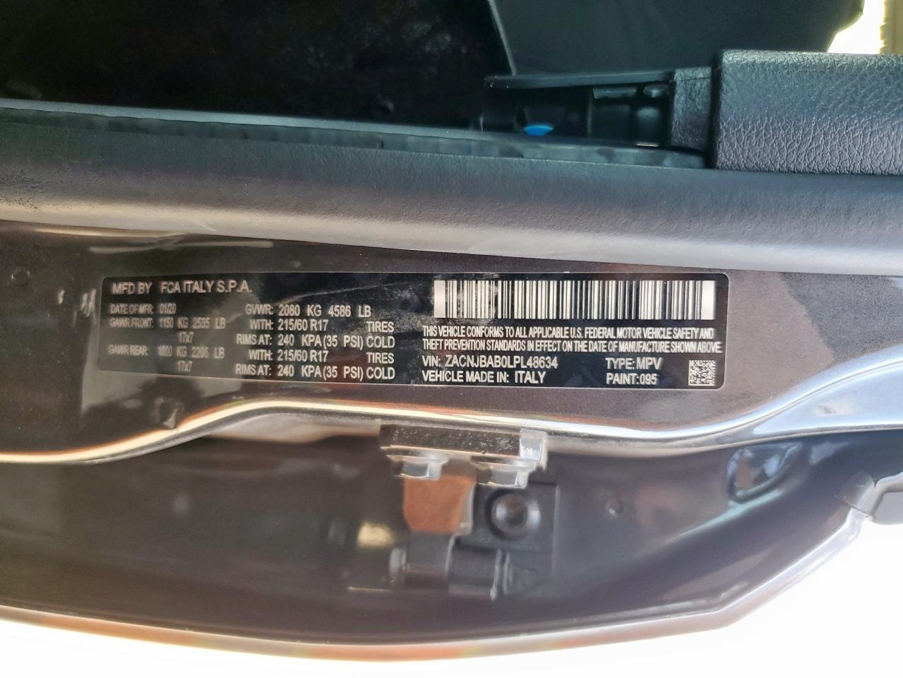 2020 Jeep Renegade Sport VIN: ZACNJBAB0LPL48634 Lot: 92905175