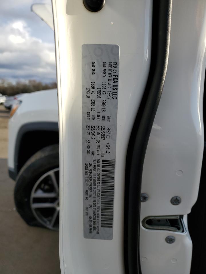 2018 Jeep Compass Latitude VIN: 3C4NJDBB8JT262197 Lot: 92884155