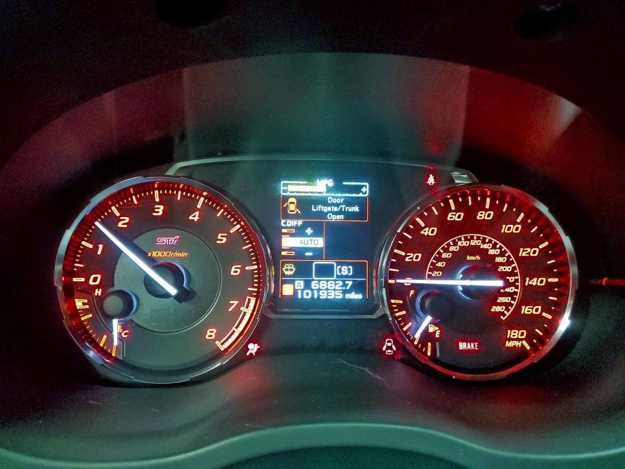 2017 Subaru Wrx Sti VIN: JF1VA2V68H9801851 Lot: 94296995