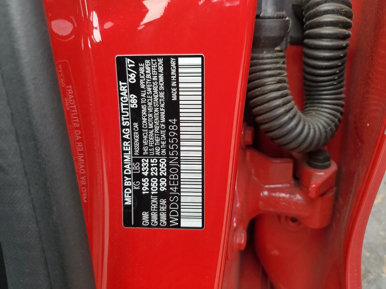 2018 Mercedes-Benz Cla 250 VIN: WDDSJ4EB0JN555984 Lot: 93314785