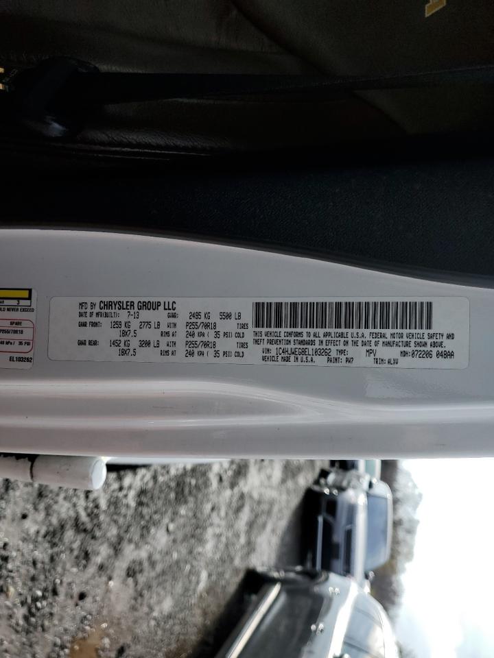 2014 Jeep Wrangler Unlimited Sahara VIN: 1C4HJWEG8EL103262 Lot: 93409205