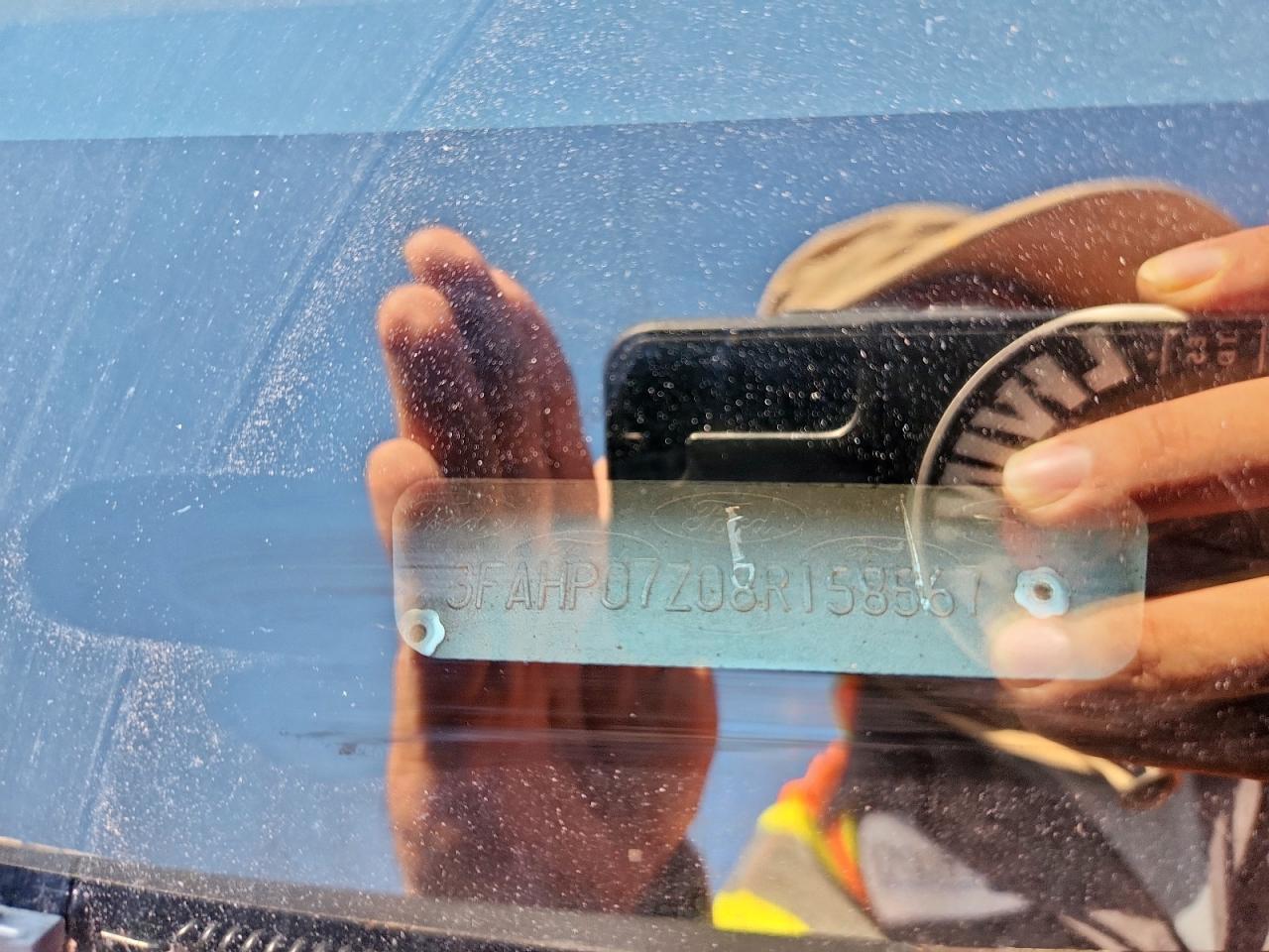 2008 Ford Fusion Se VIN: 3FAHP07Z08R158567 Lot: 93135795