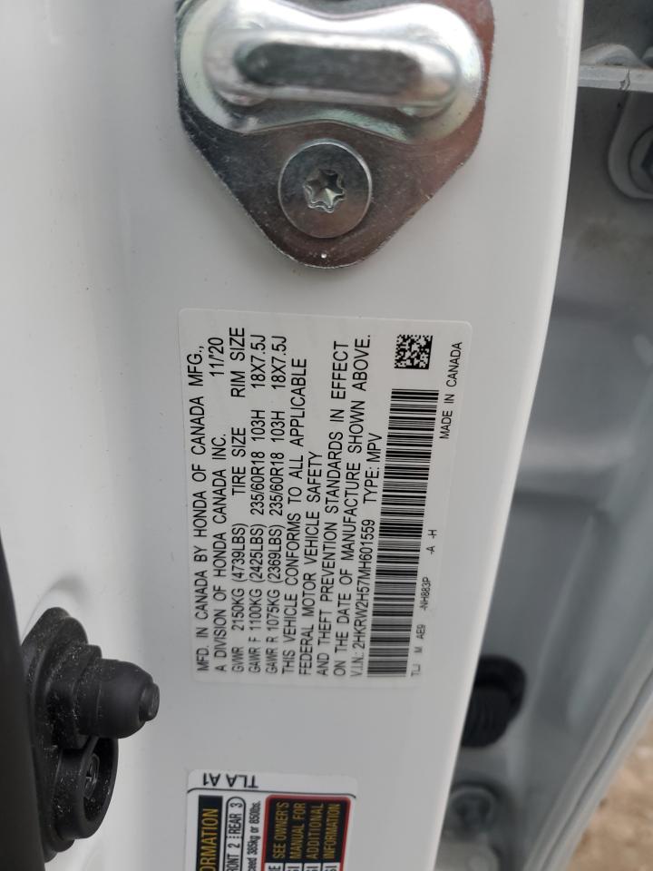 2021 Honda Cr-V Ex VIN: 2HKRW2H57MH601559 Lot: 93284175