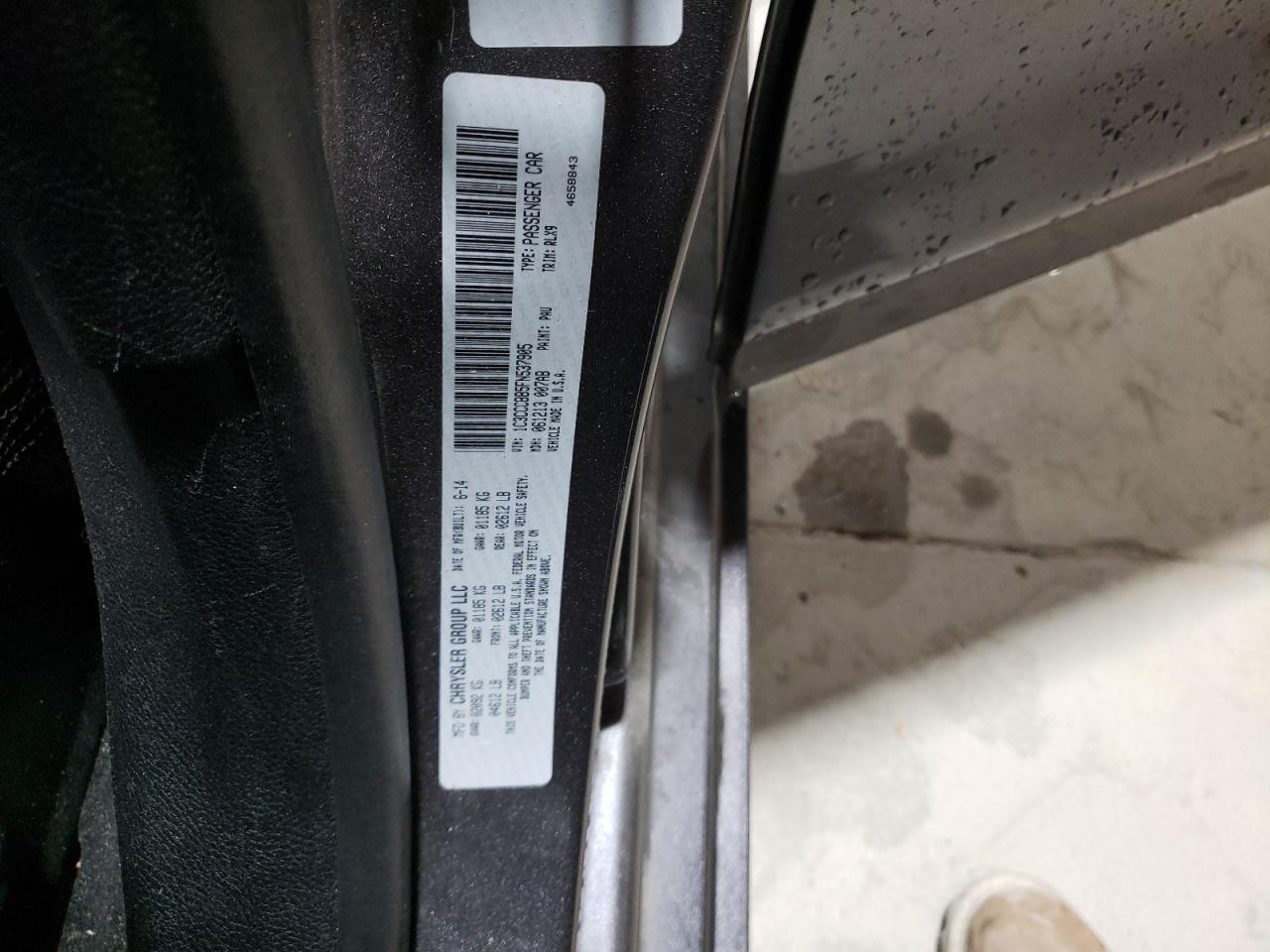 2015 Chrysler 200 S VIN: 1C3CCCBB5FN537905 Lot: 93413295