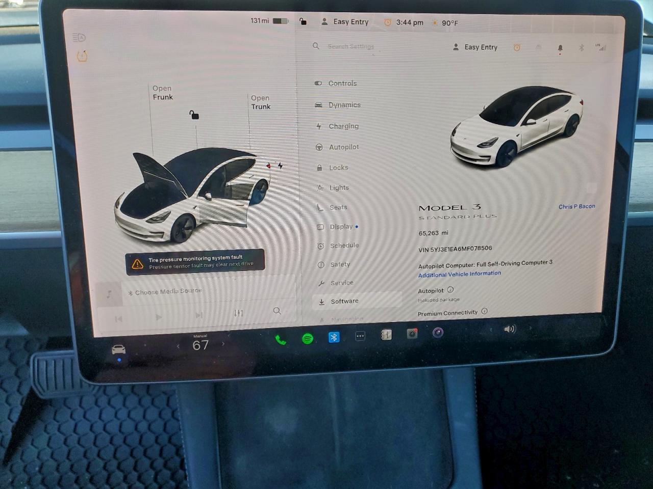 2021 Tesla Model 3 VIN: 5YJ3E1EA6MF078506 Lot: 94372485