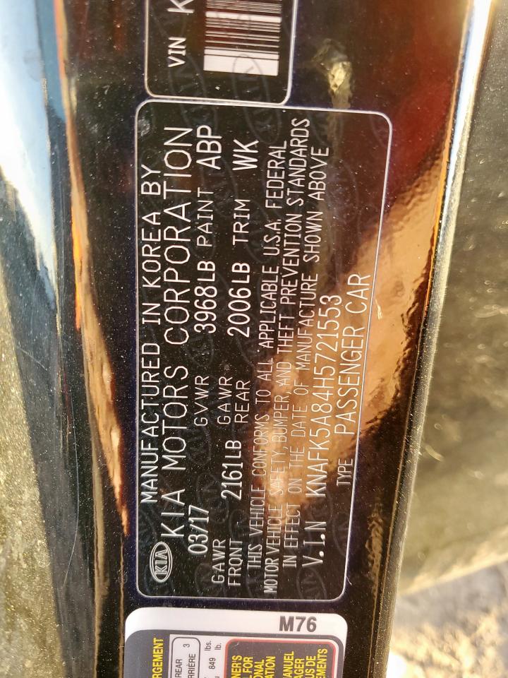 2017 Kia Forte Lx VIN: KNAFK5A84H5721553 Lot: 90840985