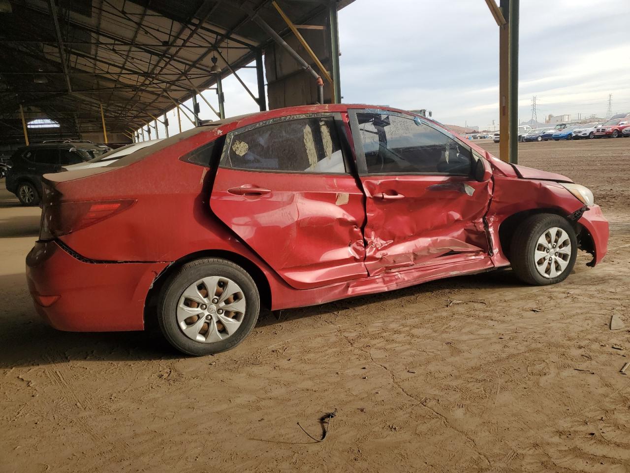 2015 Hyundai Accent Gls red sedan gas KMHCT4AE0FU864145 photo #4