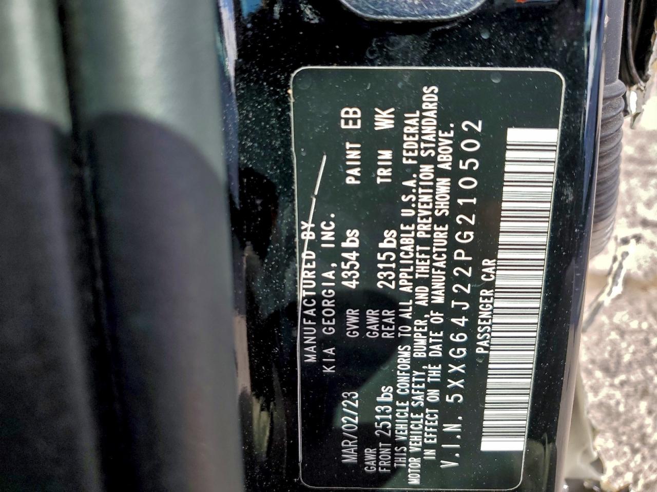 2023 Kia K5 Gt Line VIN: 5XXG64J22PG210502 Lot: 94320245