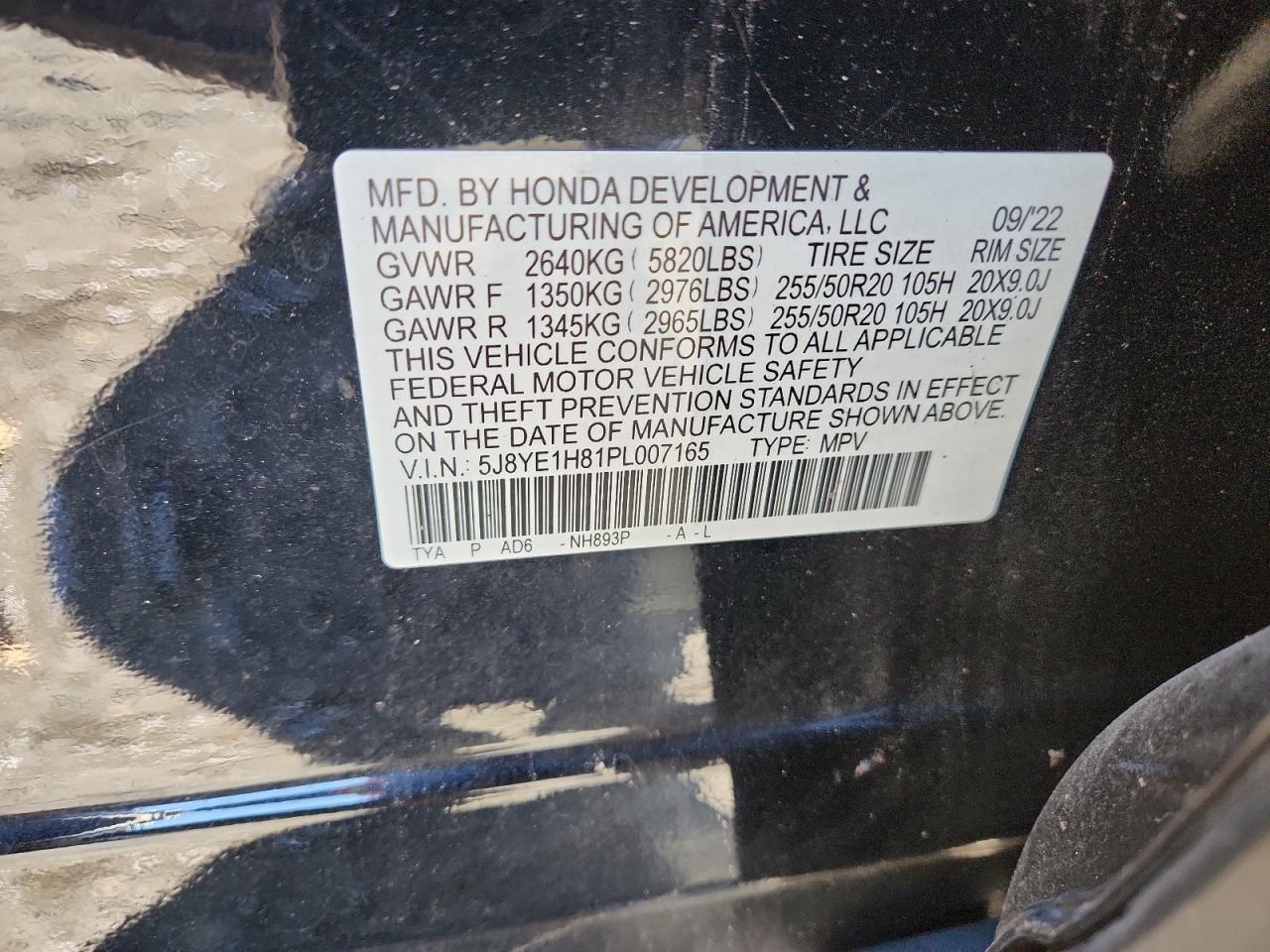 2023 Acura Mdx Advance VIN: 5J8YE1H81PL007165 Lot: 90937645