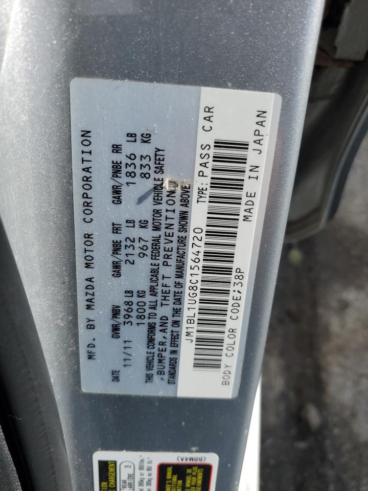 2012 Mazda 3 I VIN: JM1BL1UG8C1564720 Lot: 91018465