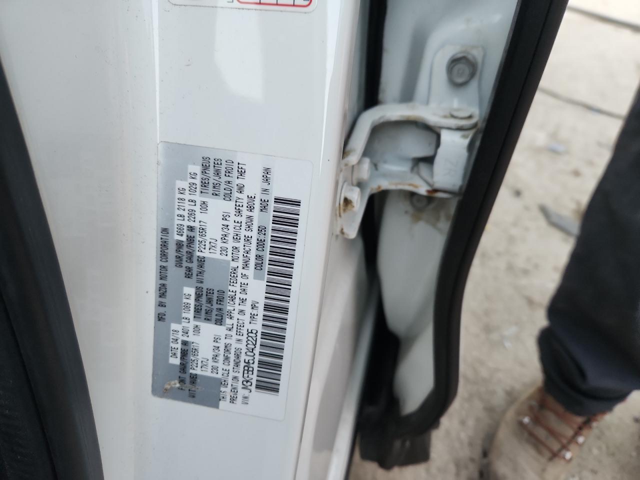 2018 Mazda Cx-5 Sport VIN: JM3KFBBM5J0402205 Lot: 90894975