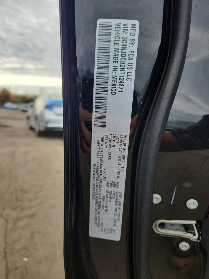 2022 Jeep Compass Limited VIN: 3C4NJDCB2NT124871 Lot: 90920345