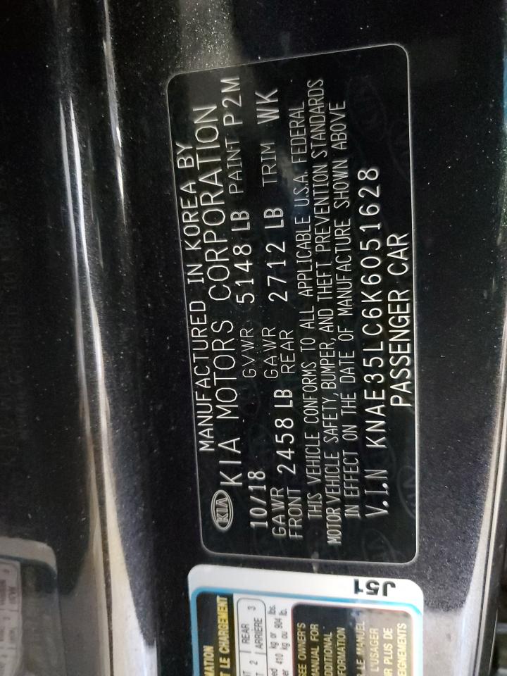 2019 Kia Stinger Gt VIN: KNAE35LC6K6051628 Lot: 91626685