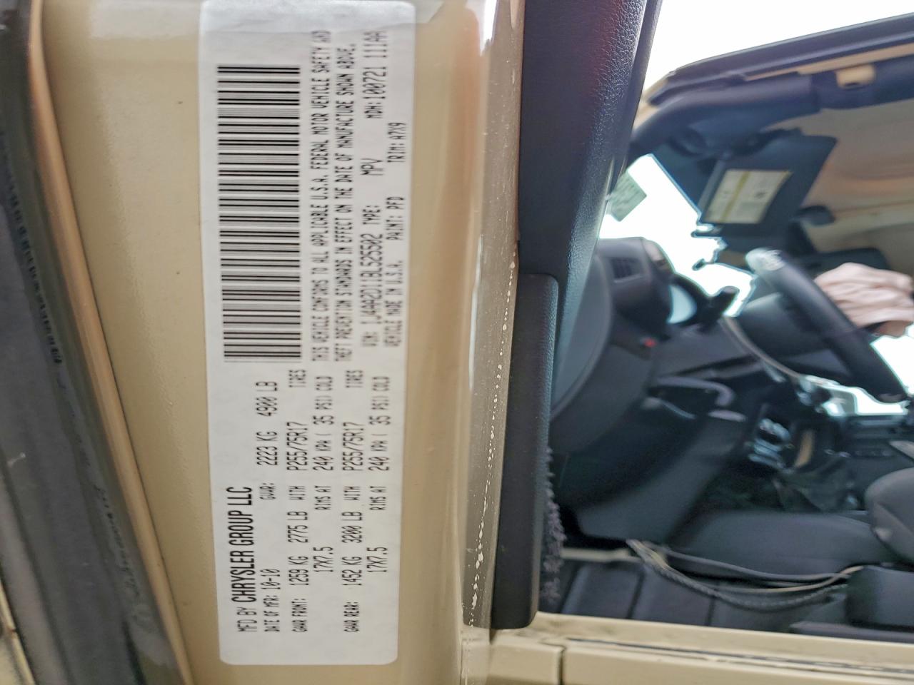 2011 Jeep Wrangler Sport VIN: 1J4AA2D11BL525502 Lot: 93962075